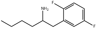1-(2,5-DIFLUOROPHENYL)HEXAN-2-AMINE 结构式