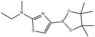 N-ethyl-N-methyl-4-(4,4,5,5-tetramethyl-1,3,2-dioxaborolan-2-yl)thiazol-2-amine Struktur
