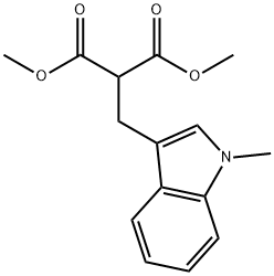 dimethyl 2-((1-methyl-1H-indol-3-yl)methyl)malonate Structure