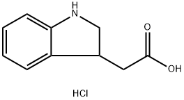 2-(2,3-dihydro-1H-indol-3-yl)acetic acid hydrochloride Structure