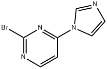 2-Bromo-4-(imidazol-1-yl)pyrimidine 结构式
