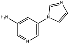 3-AMINO-5-(IMIDAZOL-1-YL)PYRIDINE,1314355-72-0,结构式