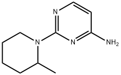 4-Amino-2-(2-methylpiperidino)pyrimidine Struktur