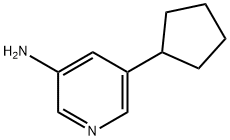 3-AMINO-5-CYCLOPENTYLPYRIDINE 结构式