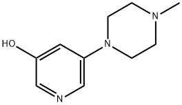 3-Hydroxy-5-(N-methylpiperazin-1-yl)pyridine 结构式