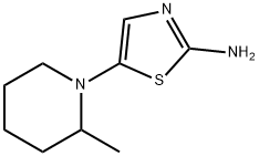 2-Amino-5-(2-methylpiperidino)thiazole 结构式