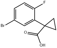 1-(5-Bromo-2-fluorophenyl)cyclopropanecarboxylic Acid Struktur