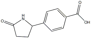 4-(5-oxopyrrolidin-2-yl)benzoic acid 结构式