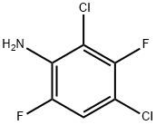 2,4-二氯-3,6-二氟苯胺 结构式