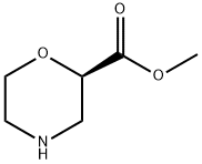 2-Morpholinecarboxylic acid, Methyl ester, (2R)- Struktur