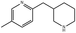 Pyridine, 5-methyl-2-(3-piperidinylmethyl)-,1316226-08-0,结构式
