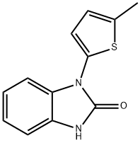 2H-Benzimidazol-2-one, 1,3-dihydro-1-(5-methyl-2-thienyl)- Struktur