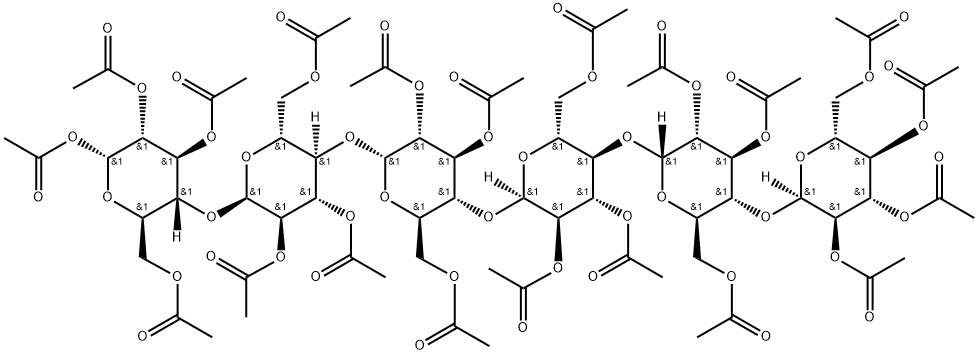 Maltohexaoseeicosaacetate Struktur