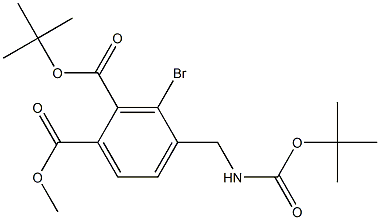diBoc-4-aminomethyl-3-bromo-benzoic acid methyl ester