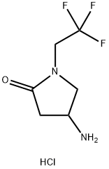 4-氨基-1-(2,2,2-三氟乙基)吡咯烷-2-酮盐酸盐, 1333541-65-3, 结构式