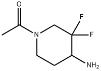 1-(4-amino-3,3-difluoropiperidin-1-yl)ethan-1-one 结构式