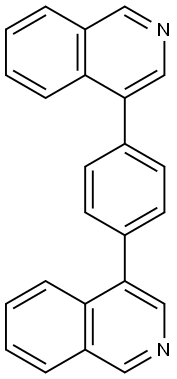 4-(4-(isoquinolin-4-yl)phenyl)isoquinoline 结构式