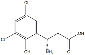 (3S)-3-AMINO-3-(3,5-DICHLORO-2-HYDROXYPHENYL)PROPANOIC ACID Structure