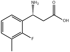 (3R)-3-AMINO-3-(2-FLUORO-3-METHYLPHENYL)PROPANOIC ACID,1335922-60-5,结构式