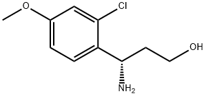 (3S)-3-AMINO-3-(2-CHLORO-4-METHOXYPHENYL)PROPAN-1-OL Struktur