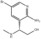 (R)-2-(2-amino-5-bromopyridin-3-yl)-2-(methylamino)ethan-1-ol,1336391-84-4,结构式