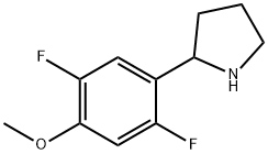 2-(2,5-DIFLUORO-4-METHOXYPHENYL)PYRROLIDINE 结构式