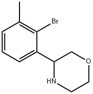 3-(2-BROMO-3-METHYLPHENYL)MORPHOLINE 结构式