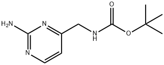 2-Amino-4-[(Boc-amino)methyl]pyrimidine 化学構造式