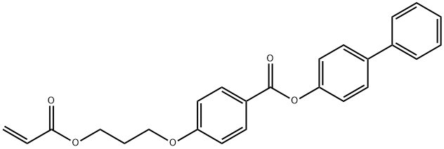 4-[3-[(1-氧代-2-丙烯-1-基)氧基]丙氧基]-苯甲酸 [1,1'-聯苯]-4-基酯 结构式