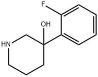 3-Piperidinol, 3-(2-fluorophenyl)- Structure