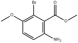 6-氨基-2-溴-3-甲氧基苯甲酸甲酯,1340366-76-8,结构式