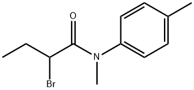 2-bromo-N-methyl-N-(4-methylphenyl)butanamide Structure