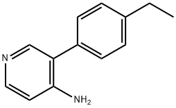 4-AMINO-3-(4-ETHYLPHENYL)PYRIDINE Struktur