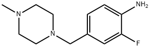 2-fluoro-4-[(4-methylpiperazin-1-yl)methyl]aniline 结构式