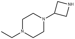 1-(3-氮杂环丁烷基)-4-乙基哌嗪 结构式