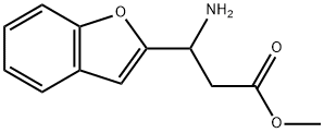 METHYL 3-AMINO-3-(1-BENZOFURAN-2-YL)PROPANOATE Structure