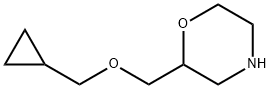 2-[(cyclopropylmethoxy)methyl]morpholine Structure