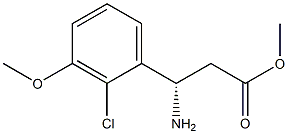 METHYL (3S)-3-AMINO-3-(2-CHLORO-3-METHOXYPHENYL)PROPANOATE Structure