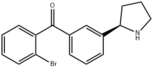 3-((2R)Pyrrolidin-2-yl)phenyl 2-bromophenyl ketone Structure