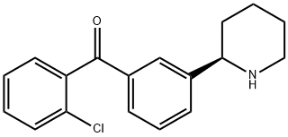 3-((2R)(2-Piperidyl))phenyl 2-chlorophenyl ketone Structure