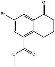 METHYL 3-BROMO-5-OXO-6,7,8-TRIHYDRONAPHTHALENECARBOXYLATE,1344902-57-3,结构式