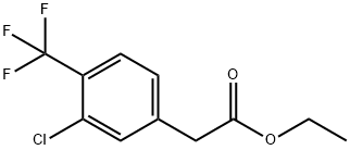 ethyl 3-chloro-4-trifluoromethylphenylacetate Structure