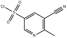 5-cyano-6-methylpyridine-3-sulfonyl chloride 化学構造式