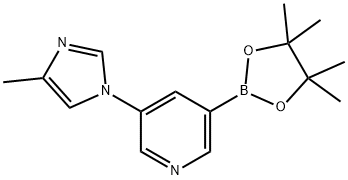 5-(4-Methylimidazol-1-yl)pyridine-3-boronic acid pinacol ester Struktur