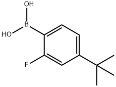 2-Fluoro-4-(tert-butyl)phenylboronic acid, 1351117-52-6, 结构式