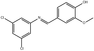 4-{[(3,5-dichlorophenyl)imino]methyl}-2-methoxyphenol|