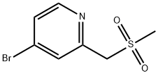 4-bromo-2-(methanesulfonylmethyl)pyridine Structure