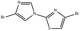 1-(4-Bromothiazol-2-yl)-4-bromoimidazole 结构式