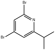 2,4-Dibromo-6-(iso-propyl)pyridine Struktur