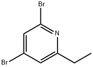 2,4-Dibromo-6-ethylpyridine Structure